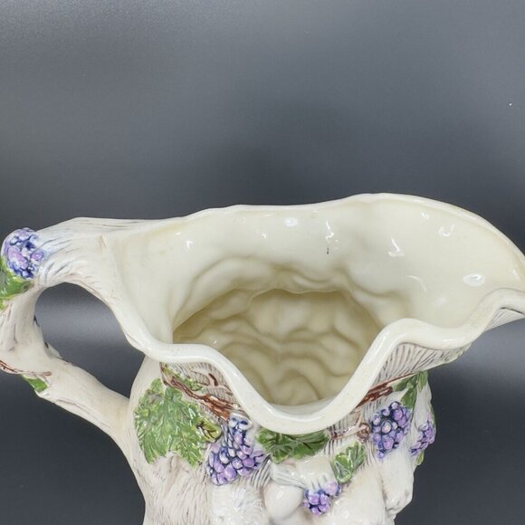 Vintage 1975 Hand Painted Ceramic Jug Pitcher Carafe Artist Signed Naked Men VTG - Picture 5 of 14